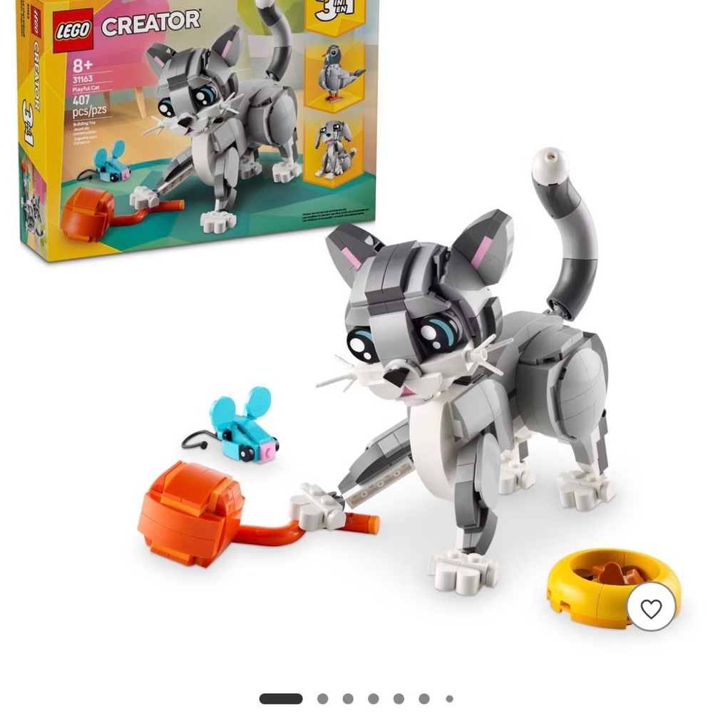 LEGO Creator Gray and White Cat Set